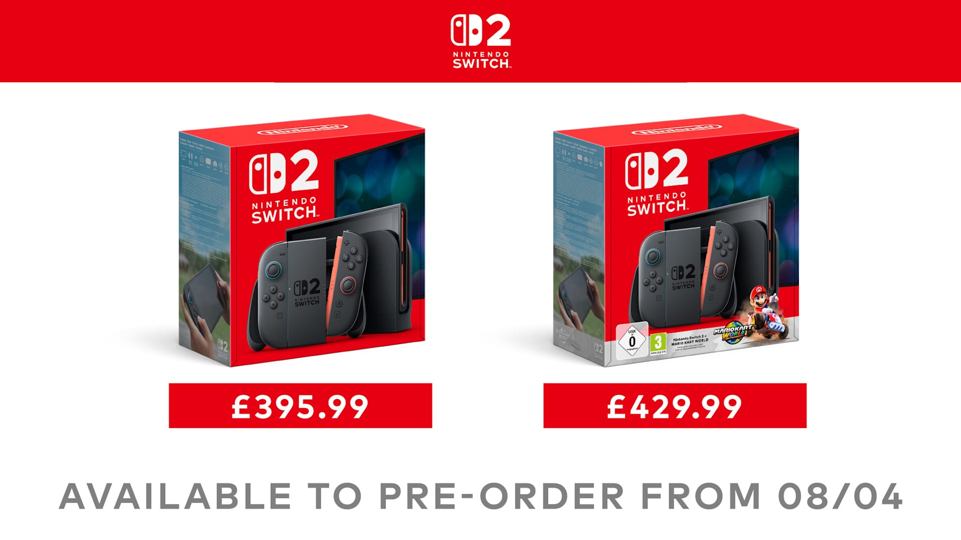 Pre-orders for Nintendo Switch 2 consoles will open on My Nintendo Store from 08/04